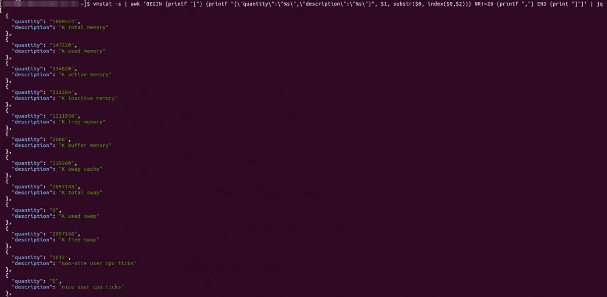 Measuring Memory in Linux and Parsing Results in JSON Guilherme Ferreira